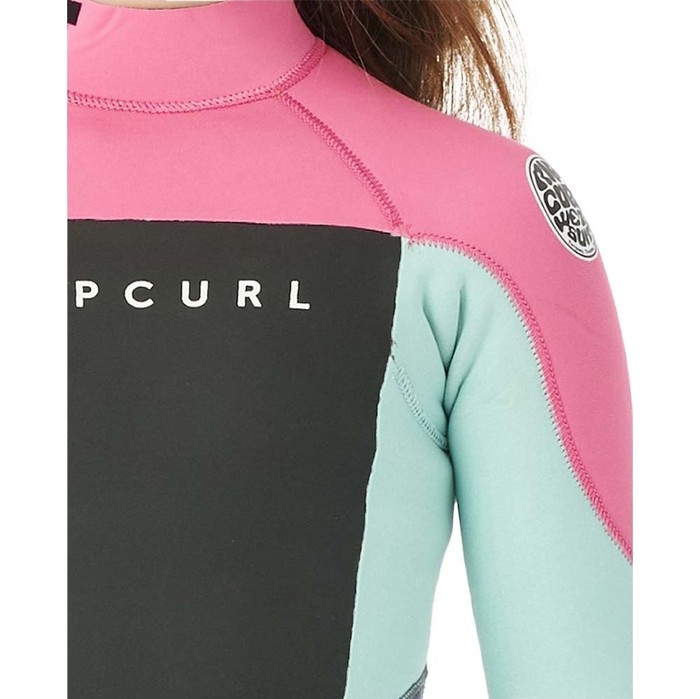 2023 Rip Curl Junior Omega 3/2mm Back Zip Wetsuit 114BFS - Pink